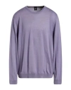 Hugo Boss Boss Man Sweater Lilac Size Xxl Virgin Wool In Purple