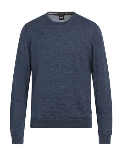 Hugo Boss Boss Man Sweater Navy Blue Size 3xl Virgin Wool