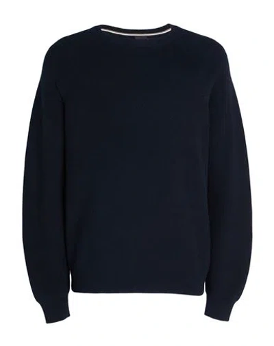 HUGO BOSS BOSS MAN SWEATER NAVY SIZE S COTTON, WOOL