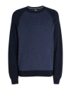 Hugo Boss Boss H-dairon Crewneck Virgin Wool & Cotton Sweater In Navy Blue