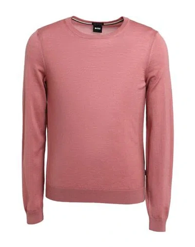 Hugo Boss Boss Man Sweater Pastel Pink Size S Virgin Wool
