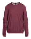 Hugo Boss Boss Man Sweater Plum Size 3xl Virgin Wool In Purple