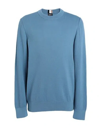 Hugo Boss Boss Man Sweater Slate Blue Size Xl Cotton