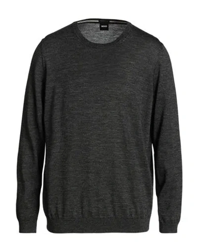 Hugo Boss Boss Man Sweater Steel Grey Size 3xl Virgin Wool