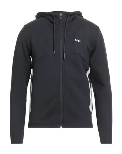 Hugo Boss Boss Man Sweatshirt Black Size L Cotton, Recycled Polyester, Elastane