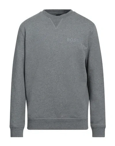 Hugo Boss Boss Man Sweatshirt Grey Size Xxl Cotton, Polyester