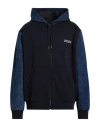 Hugo Boss Boss Man Sweatshirt Midnight Blue Size Xl Cotton, Recycled Cotton In Blue