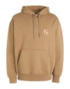 Hugo Boss Oversized-fit Hoodie In Cotton With Double B Monogram In Beige