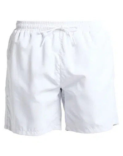 Hugo Boss Logo Swim Short In White