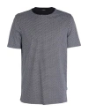Hugo Boss Mercerized-cotton T-shirt With Two-tone Monogram Print In Black