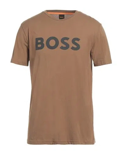 Hugo Boss Boss Man T-shirt Brown Size M Cotton