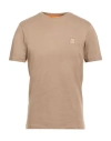 Hugo Boss Boss Man T-shirt Grey Size Xxl Cotton In Brown