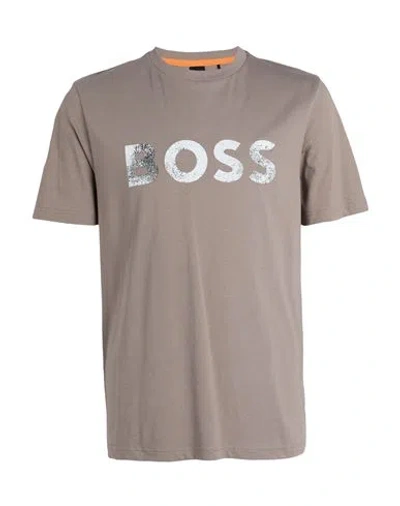 Hugo Boss Boss Man T-shirt Light Brown Size Xl Cotton In Beige