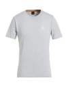 Hugo Boss Boss Man T-shirt Light Grey Size Xxl Cotton In White