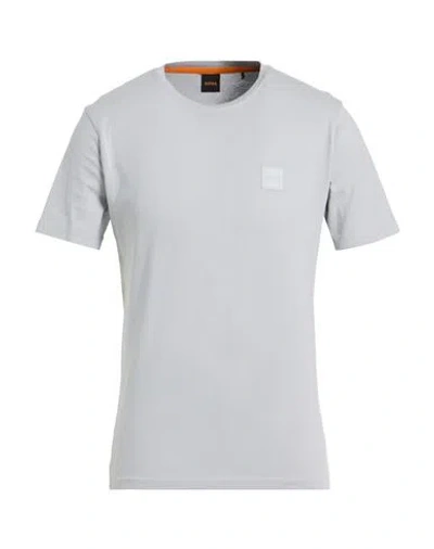 HUGO BOSS BOSS MAN T-SHIRT LIGHT GREY SIZE XXL COTTON