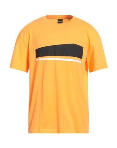 Hugo Boss Boss Man T-shirt Orange Size L Cotton