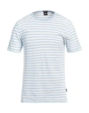 Hugo Boss Boss Man T-shirt Sky Blue Size L Cotton, Linen