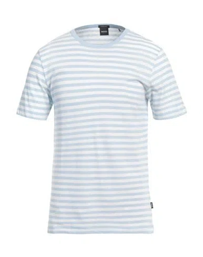 Hugo Boss Boss Man T-shirt Sky Blue Size L Cotton, Linen