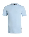 Hugo Boss T-shirt With Bubble-jacquard Structure In Blue