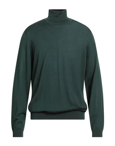 Hugo Boss Boss Man Turtleneck Dark Green Size Xl Virgin Wool