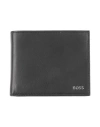 Hugo Boss Black Saffiano Leather Wallet In Black