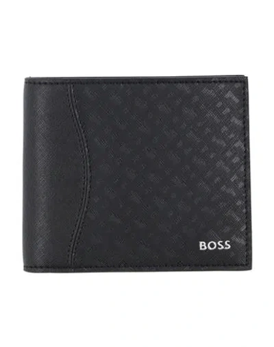Hugo Boss Boss Man Wallet Black Size - Leather