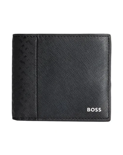 Hugo Boss Boss Man Wallet Black Size - Regenerated Leather