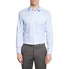 Hugo Boss Boss Hank Kent Slim Fit Performance Stretch Dress Shirt In Blue