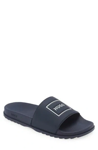 Hugo Boss Boss Match It Slide Sandal In Blue