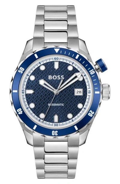 Hugo Boss Boss Matic Bracelet Watch, 42mm In Blue