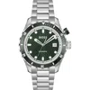 Hugo Boss Men's Bossmatic Silver Stainless Steel Watch, 42mm In Green