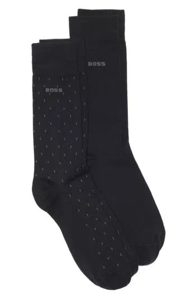 Hugo Boss Boss Matthew Mini Crew Socks In Black