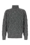 Hugo Boss Boss Melange Grey Nylon Blend Estupendo Sweater
