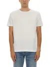 Hugo Boss Off-white Vented T-shirt In White