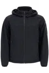 Hugo Boss Windproof Removable-hood Jacket In Black