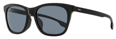 Hugo Boss Boss Men's Alternative Fit Sunglasses B1555/o/f/s 807ir Black 56mm