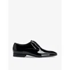 Hugo Boss Leather Oxford Shoes With Leather Lining In Black