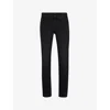 Hugo Boss Mens Boss Tapered-fit Straight-leg Stretch-denim Jeans In Black