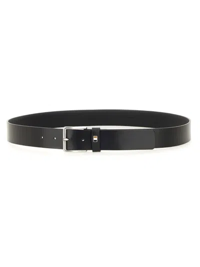Hugo Boss Boss Men Cintura Con Logo In Black