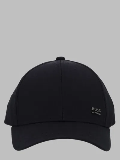 Hugo Boss Boss Men's Cotton Baseball Cap In Black