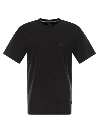 HUGO BOSS BOSS MEN COTTON JERSEY T-SHIRT WITH LOGO