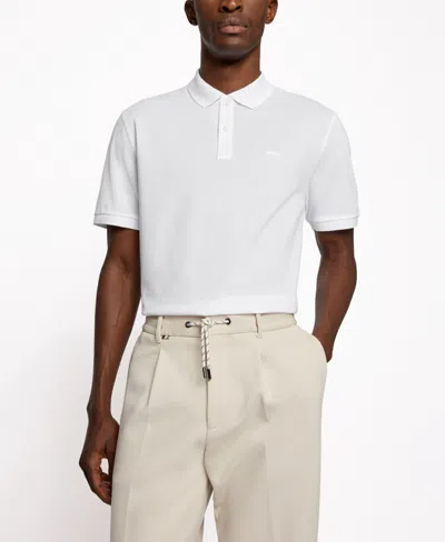 Hugo Boss Boss Men's Cotton Polo Shirt In White