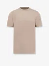 Hugo Boss Boss Men Cotton T-shirt In Neutral