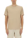 Hugo Boss Boss Cotton Jersey T Shirt In Cream