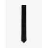 Hugo Boss Boss Mens Dark Blue Business Jacquard-effect Silk Tie