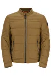 Hugo Boss Green Down Jacket With High Collar For Men In Green