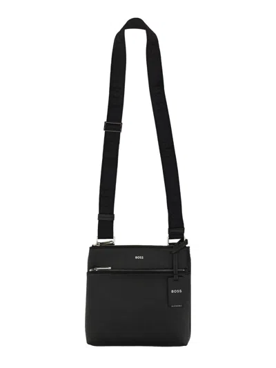 Hugo Boss Boss Men Envelope Bag With Logo In Black