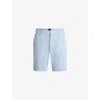 Hugo Boss Slim-fit Shorts In Stretch-cotton Twill In Light/pastel Blue