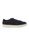 Hugo Boss Boss Men's Low-top Sneakers In Suede In Blue