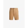 Hugo Boss Slice-short Medium Beige Slim Fit Shorts In Stretch Cotton 50512524 260 In Medium Beige